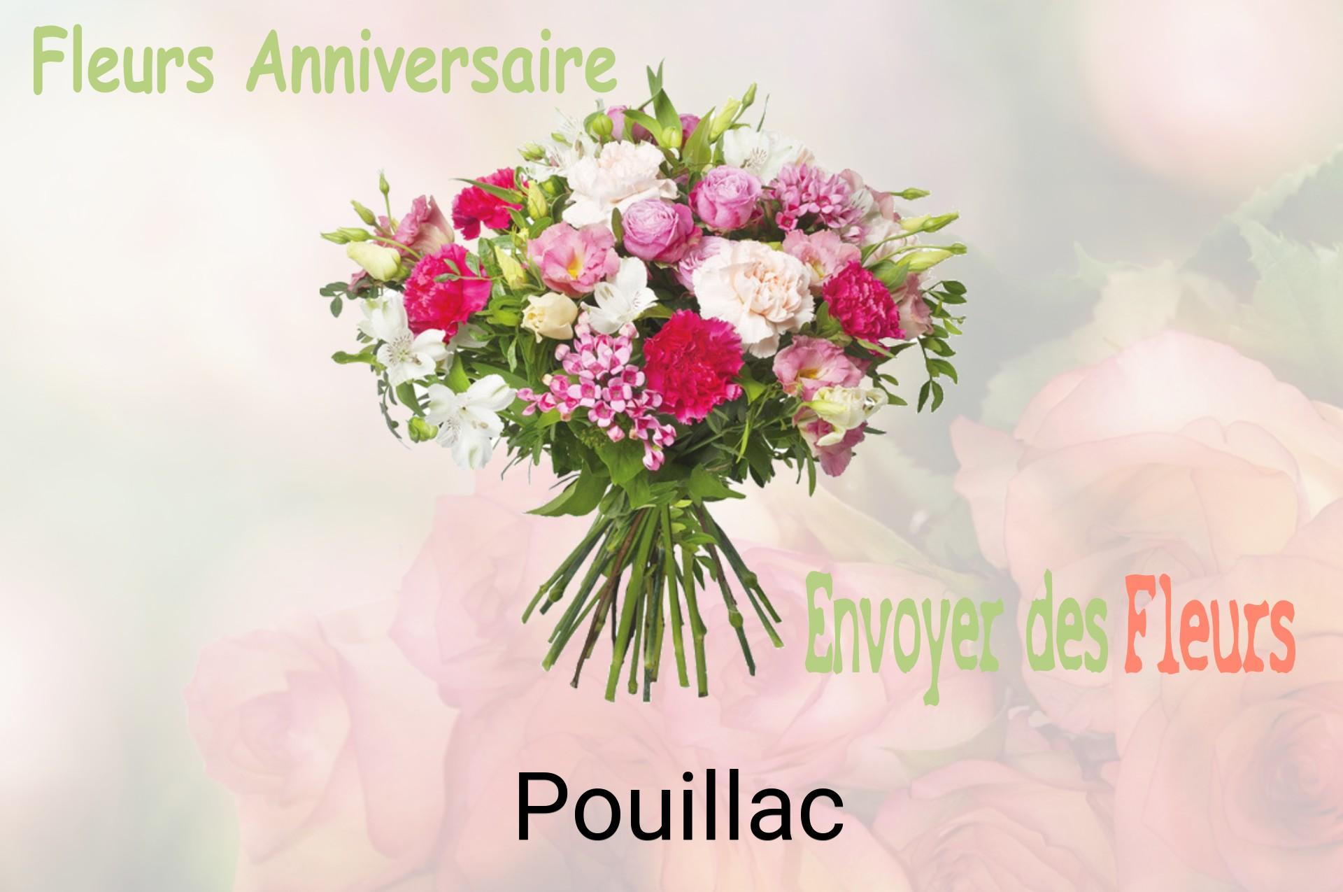 Bouquet de fleurs d’anniversaire livré à Pouillac