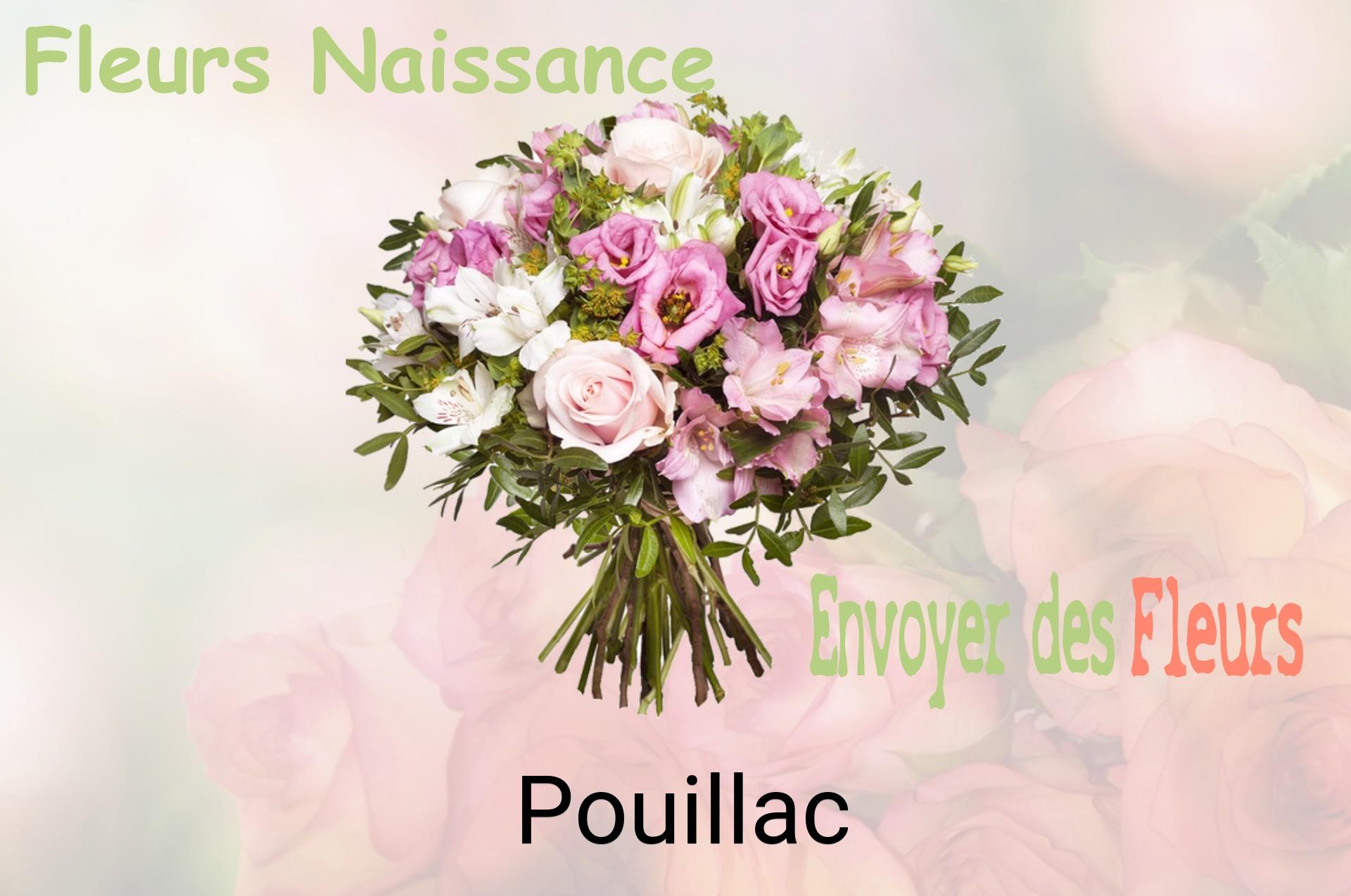 Bouquet de fleurs de naissance livré à Pouillac